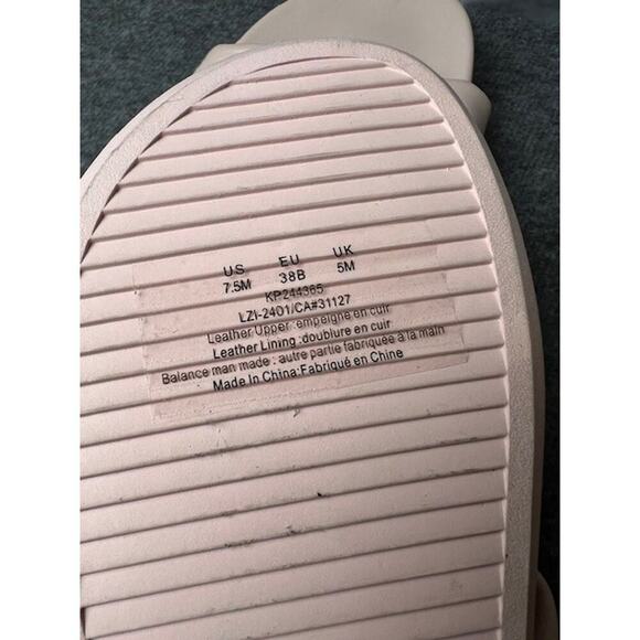 Donna Karan Pure Berke Women's Leather Slide Sandal Pink Size 7.5 KP 244365 - Picture 7 of 8